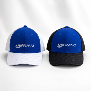 Casquette LA FRANC Officielle 3D Premium sport pétanque bleu blanc et bleu noir